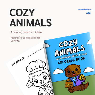 Cozy Animals Coloring Book (Printable)