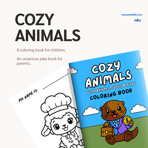 Cozy Animals Coloring Book (Printable)